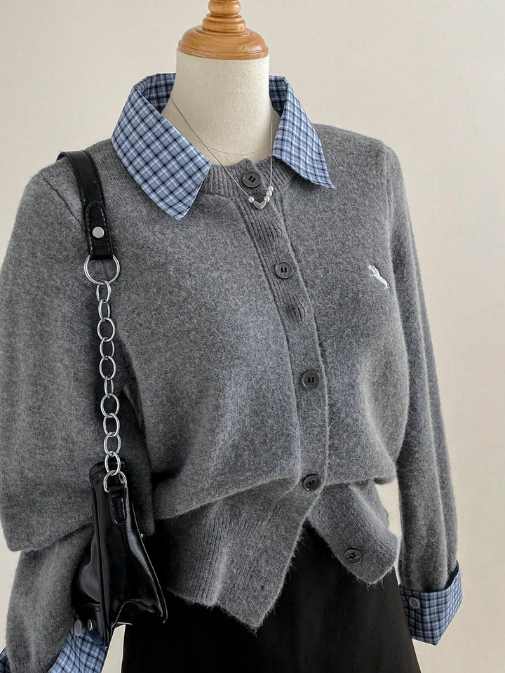 Cardigan SHEIN, gri