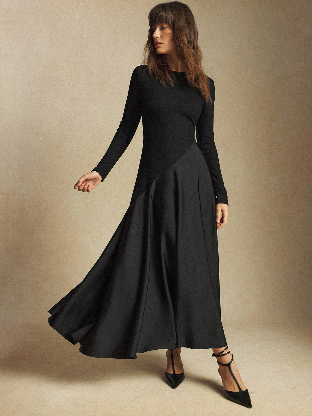 Rochie maxi SHEIN, maro