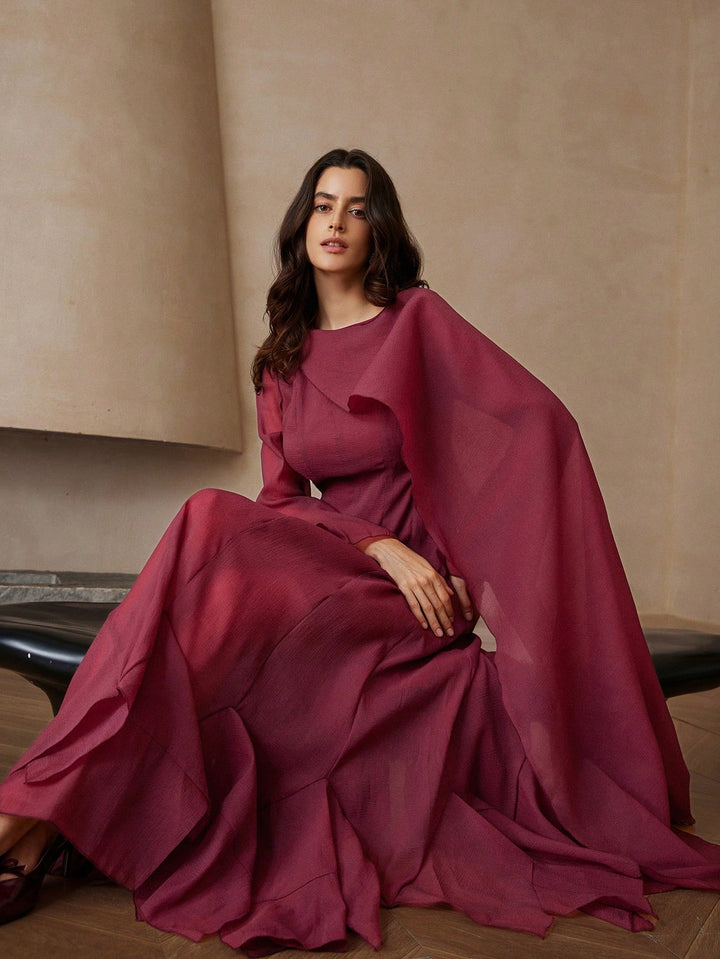 Rochie maxi SHEIN, vișiniu