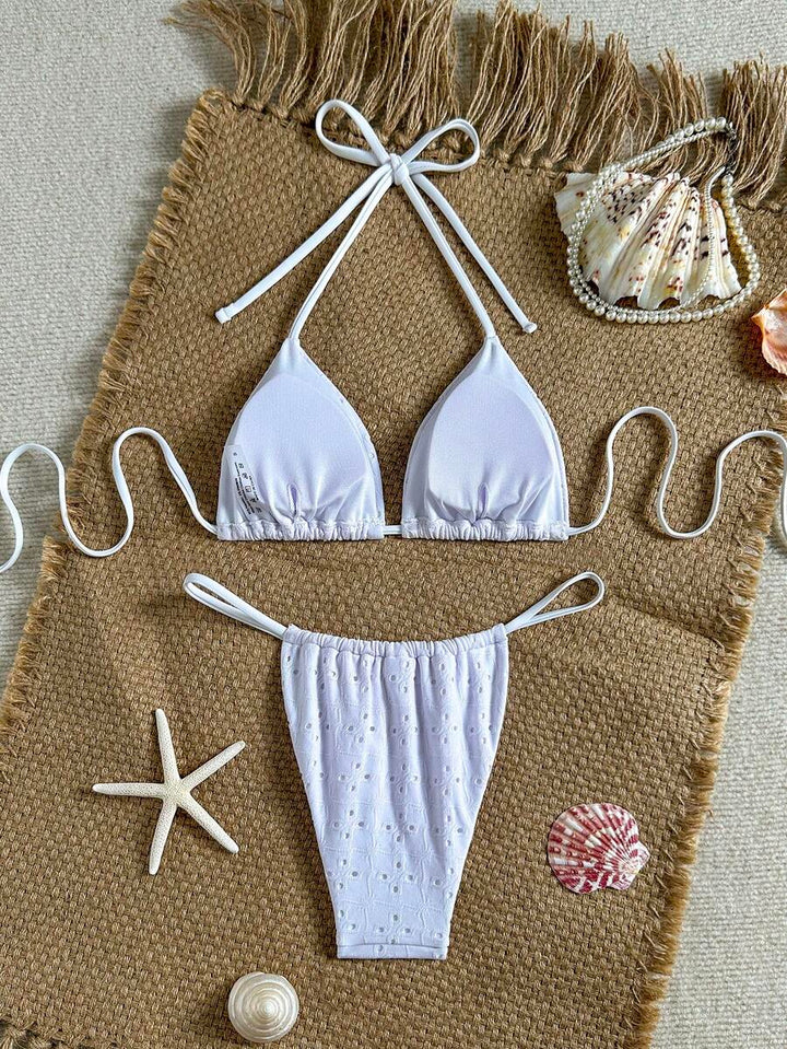 Costum de baie SHEIN, alb