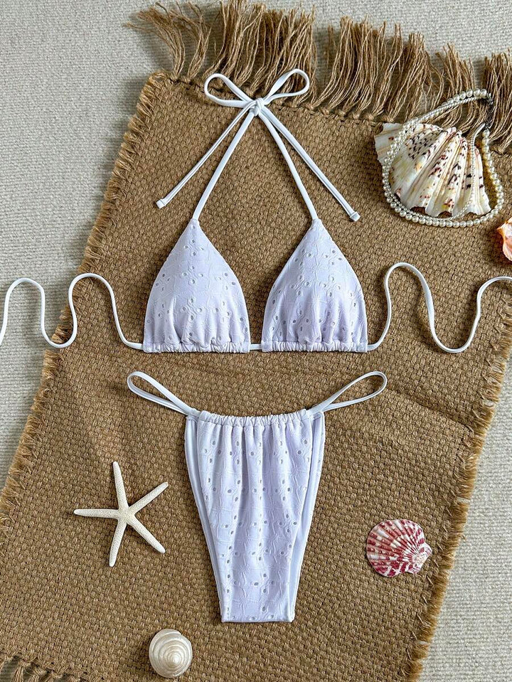 Costum de baie SHEIN, alb