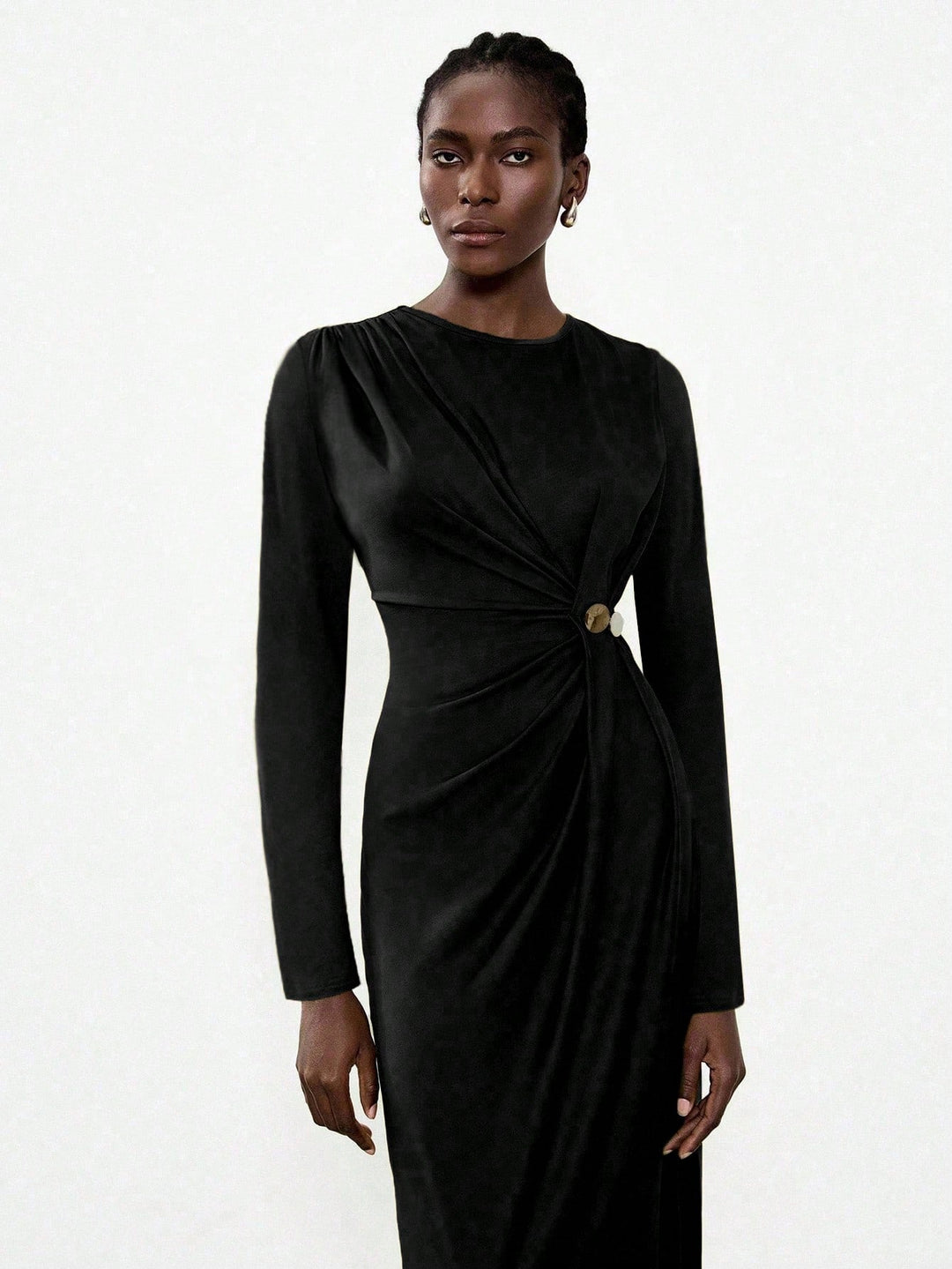 Rochie midi SHEIN, negru