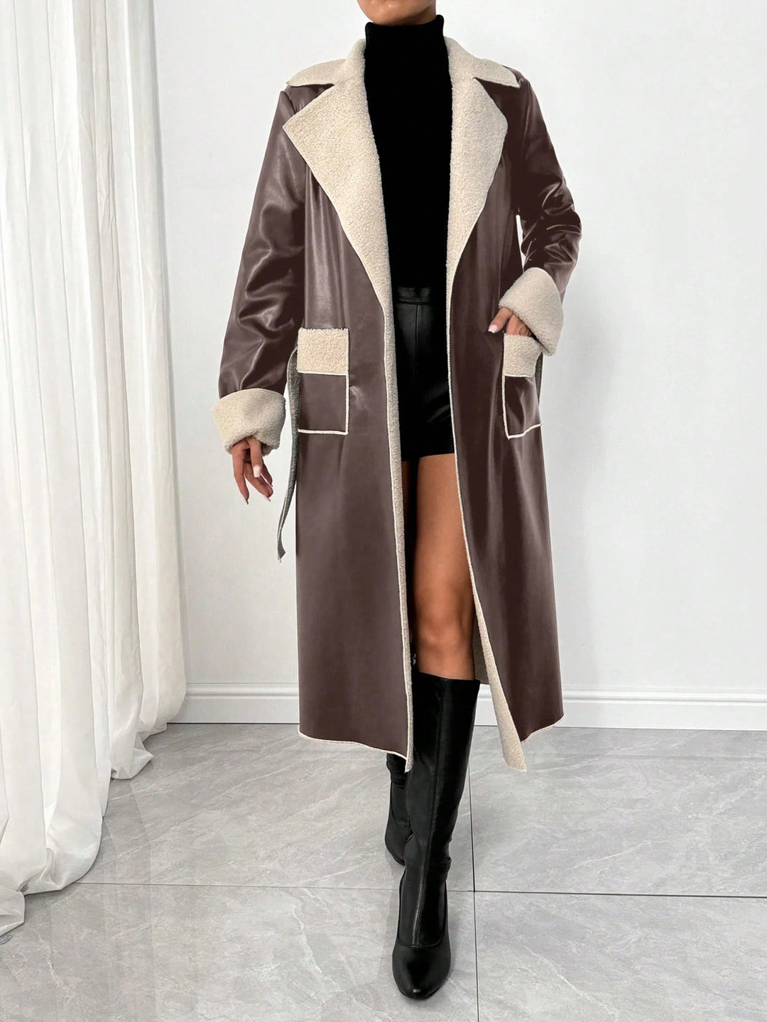 Trench lung SHEIN, maro