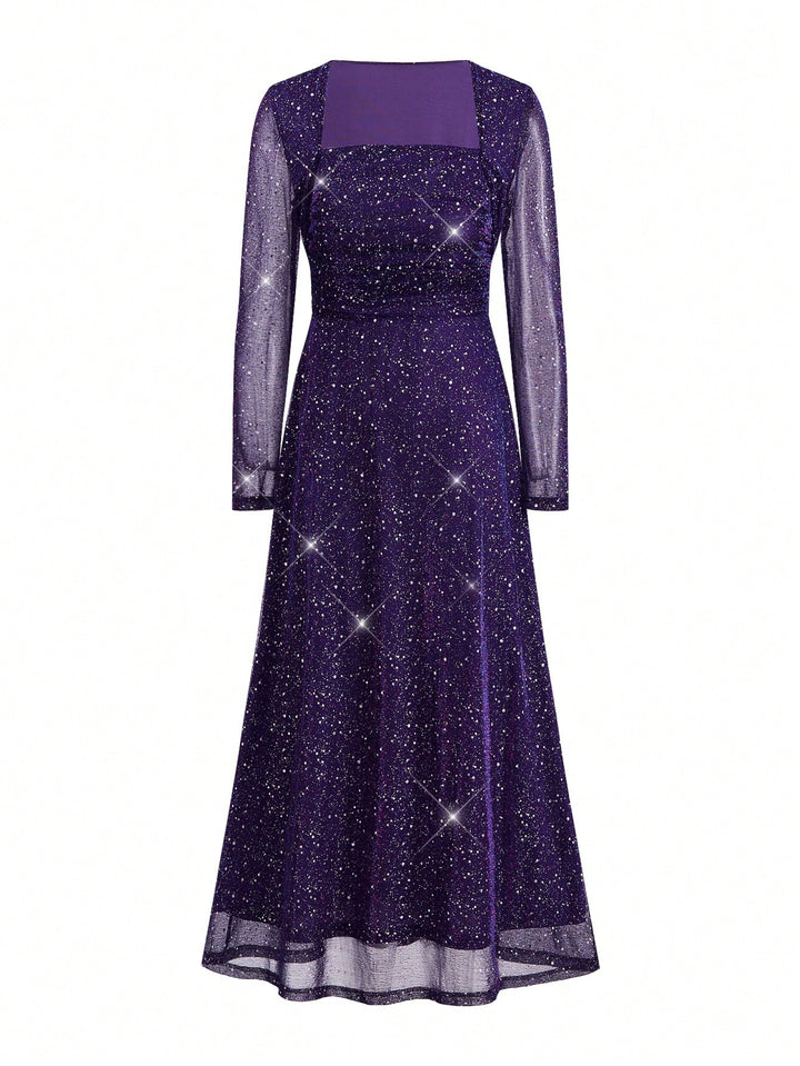 SHEIN maxi ruha, lila