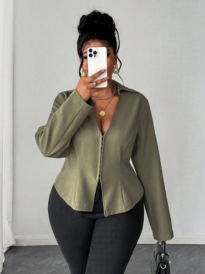 SHEIN kabát, khaki