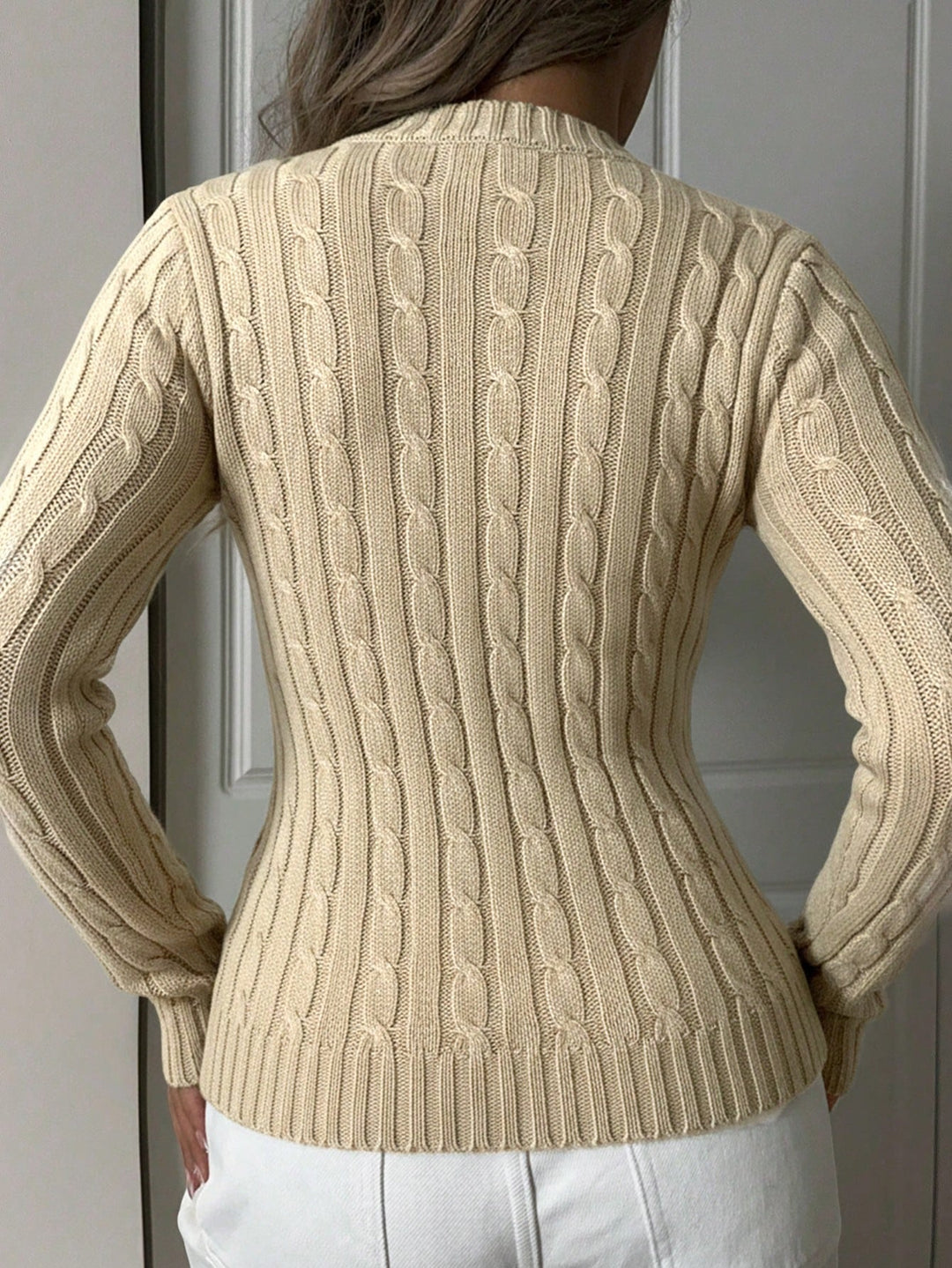 Pulóver SHEIN, khaki