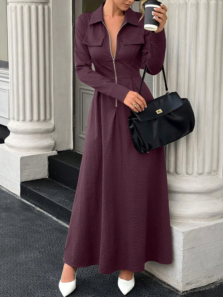 Rochie maxi SHEIN, vișiniu