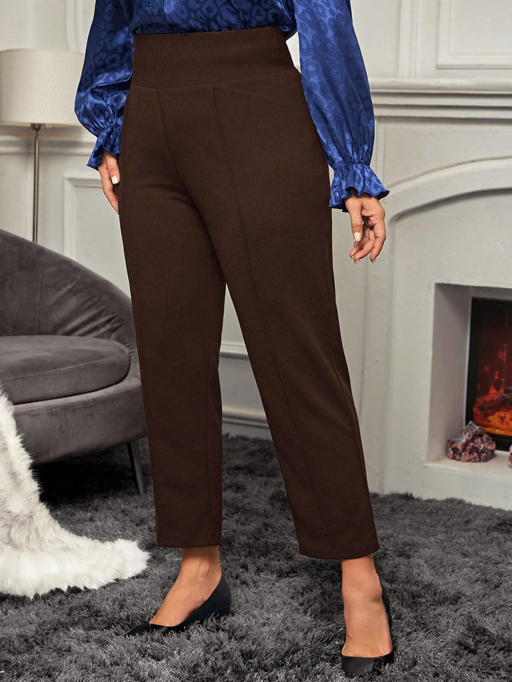 Pantaloni SHEIN, maro