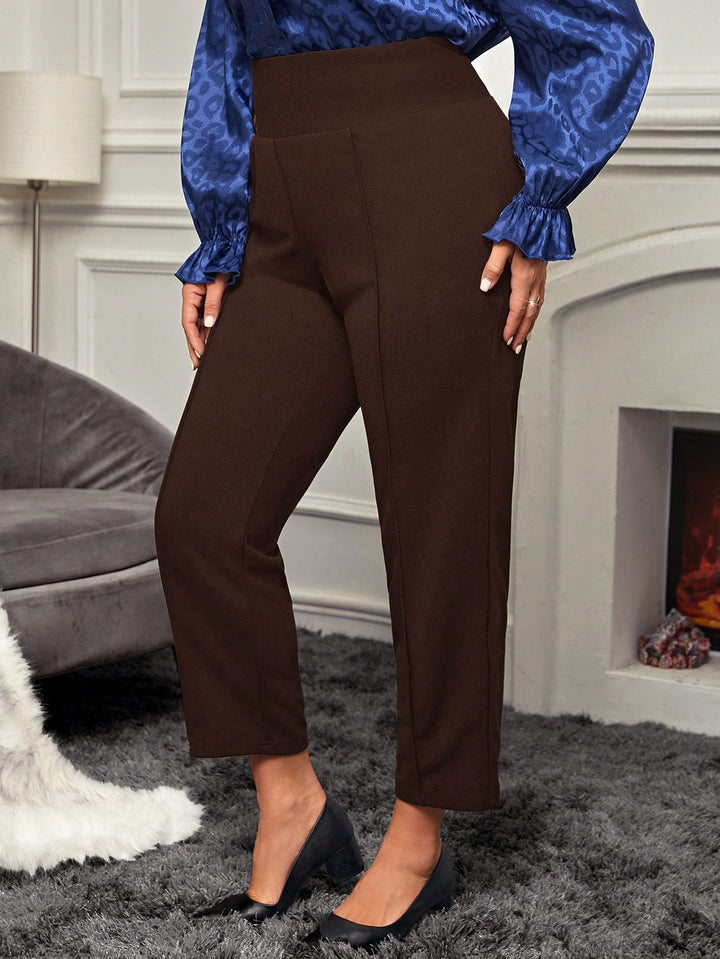 Pantaloni SHEIN, maro