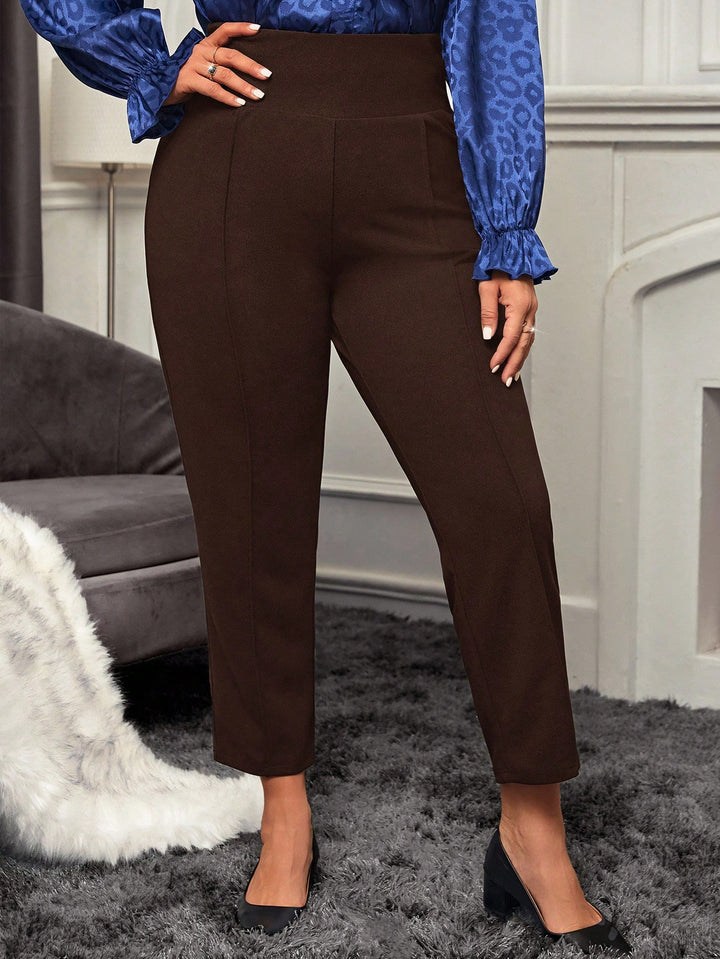 Pantaloni SHEIN, maro