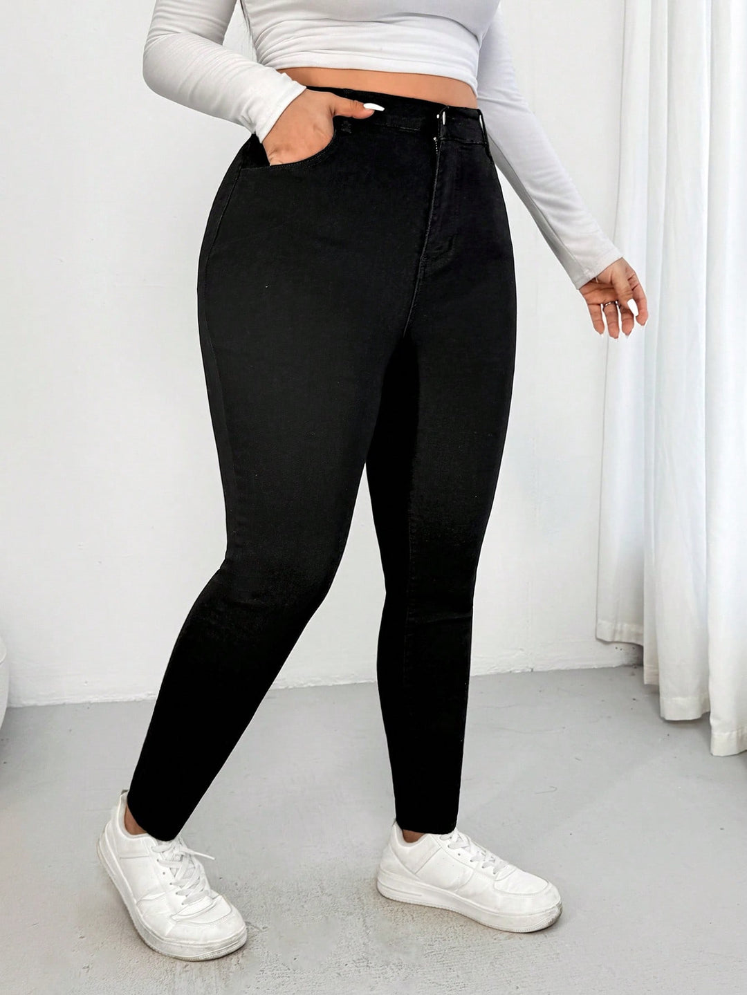 Jeans SHEIN, negru