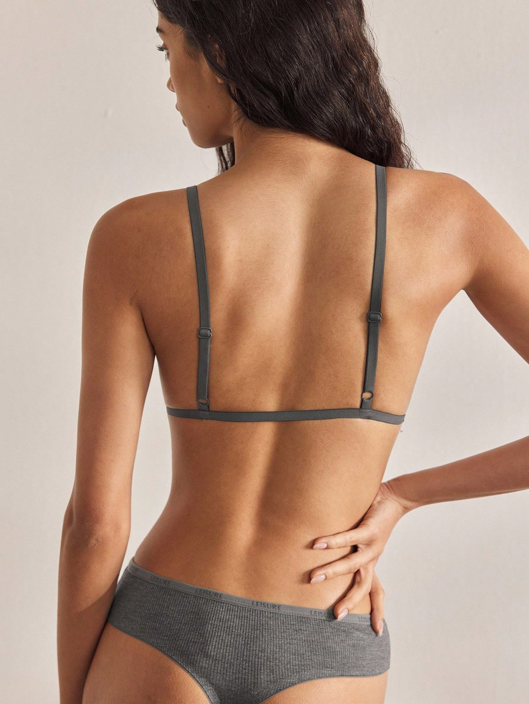 SHEIN bandeau melltartó, szürke