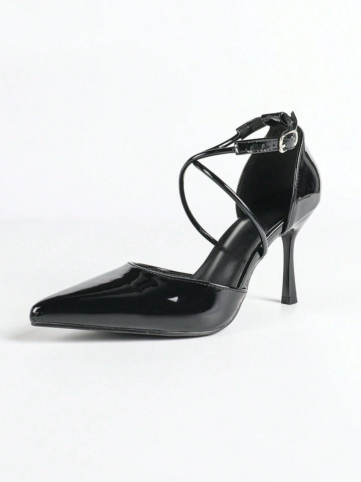 Pantofi cu toc SHEIN, negru
