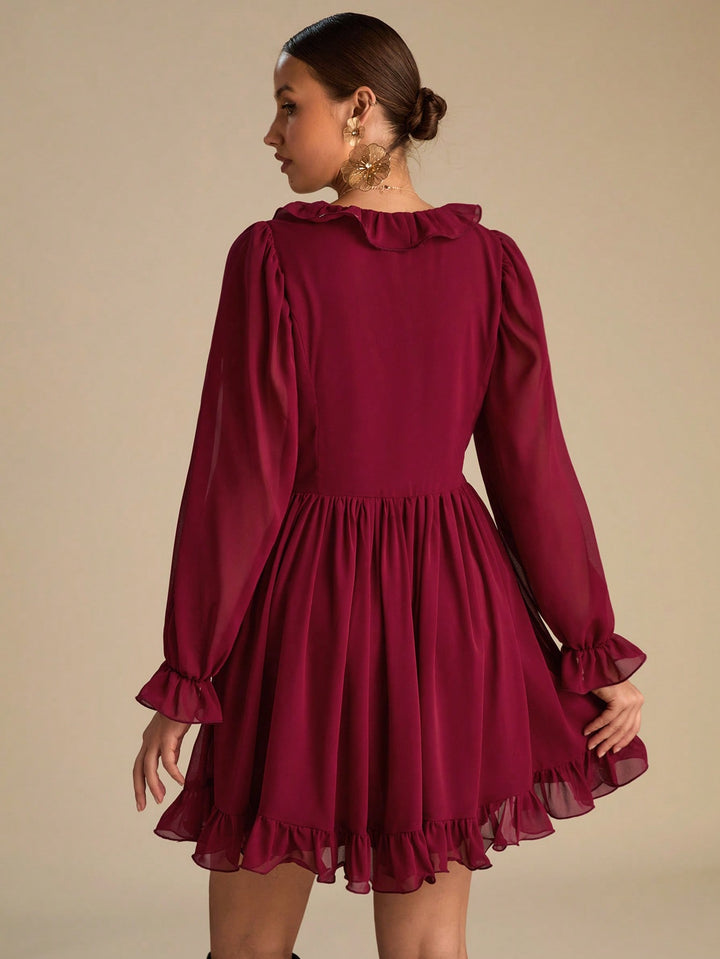Rochie scurtă SHEIN, vișiniu