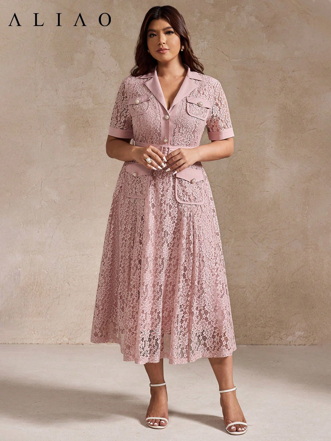 Rochie maxi SHEIN, roz