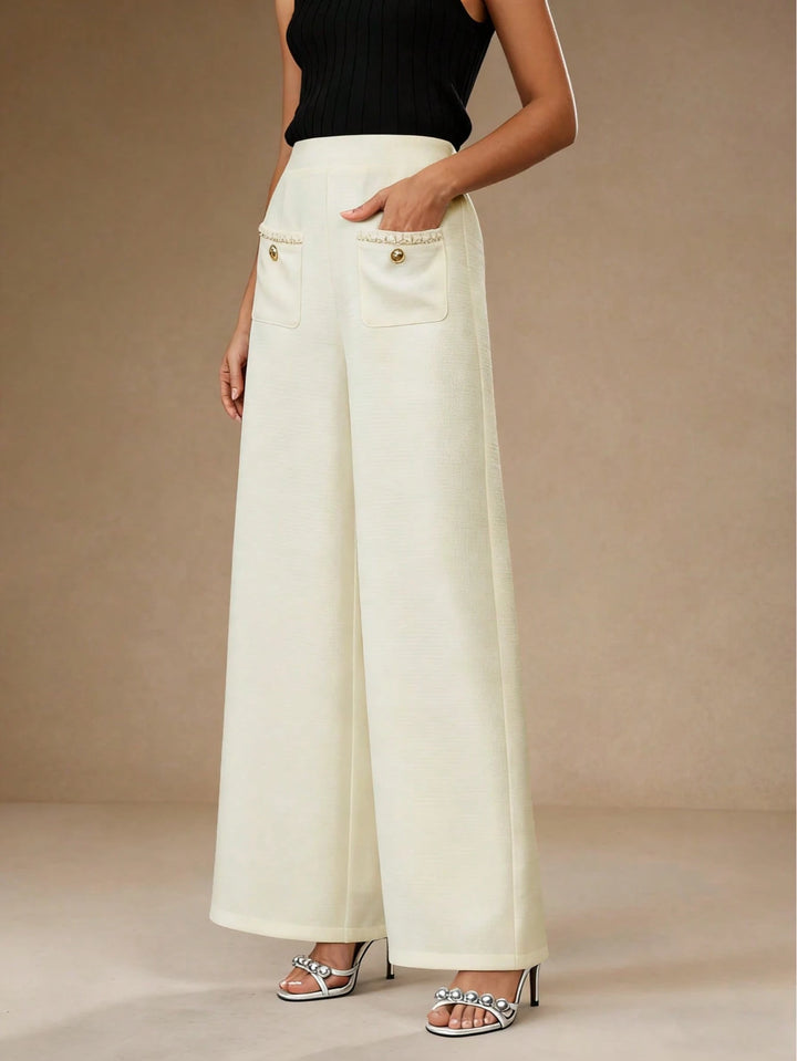 Pantaloni SHEIN, crem