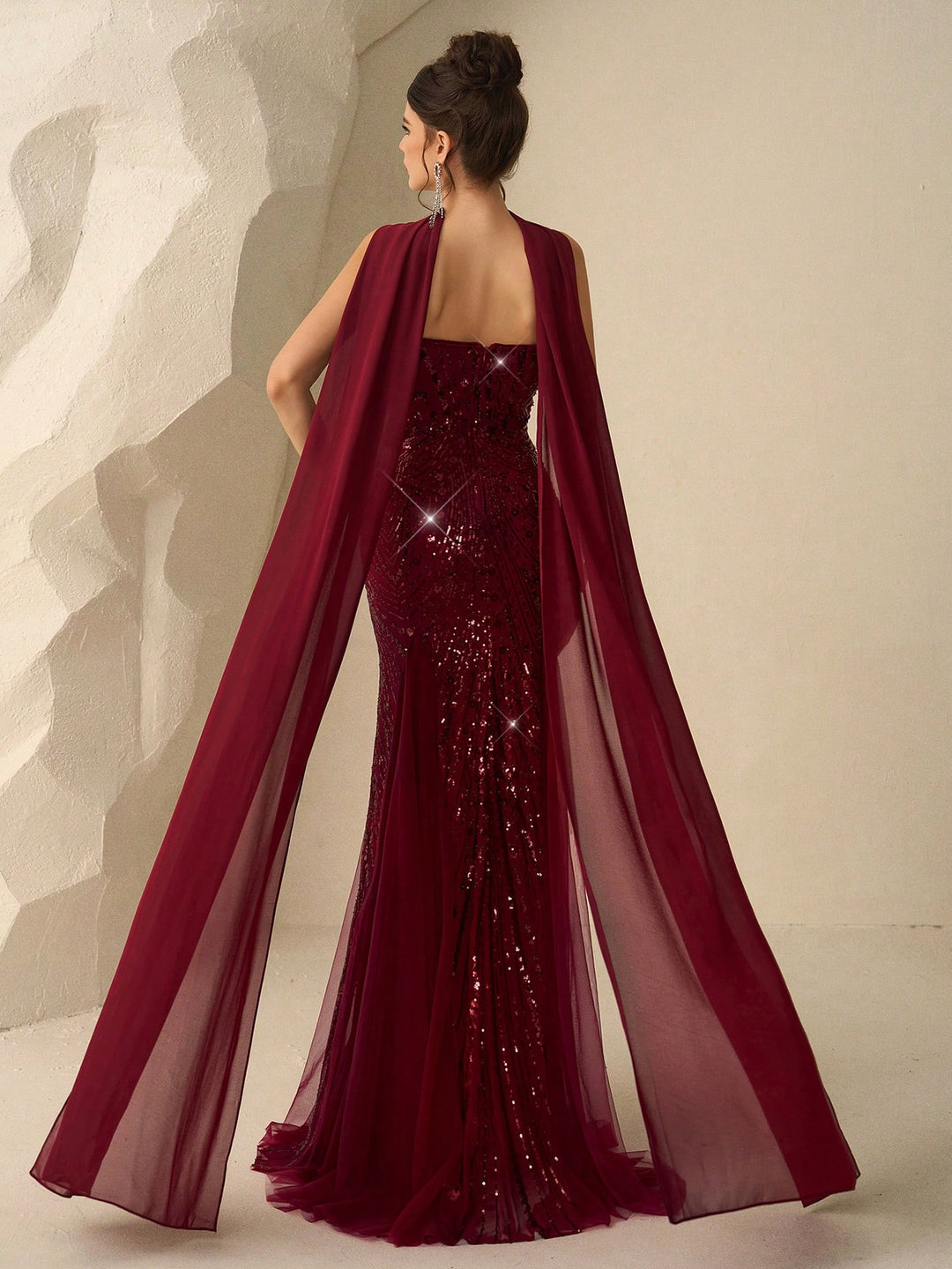 Rochie de ocazie SHEIN, vișiniu