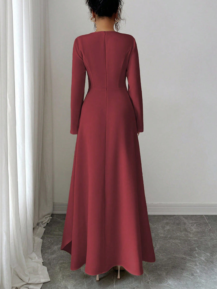 Rochie maxi SHEIN, vișiniu
