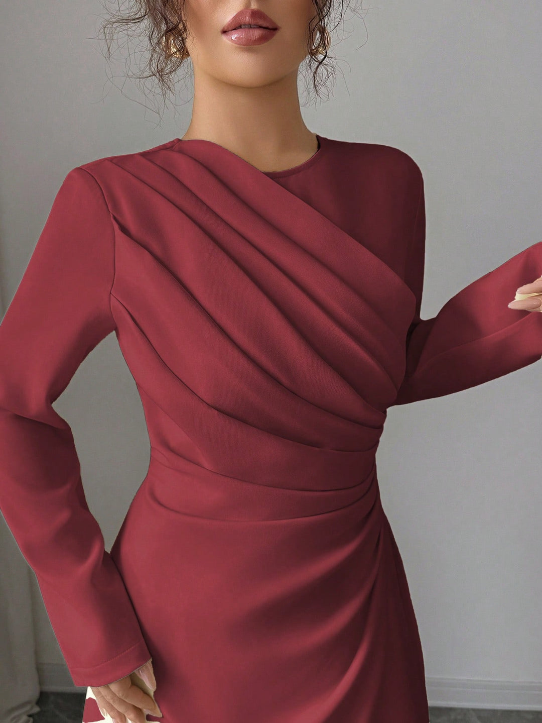 Rochie maxi SHEIN, vișiniu