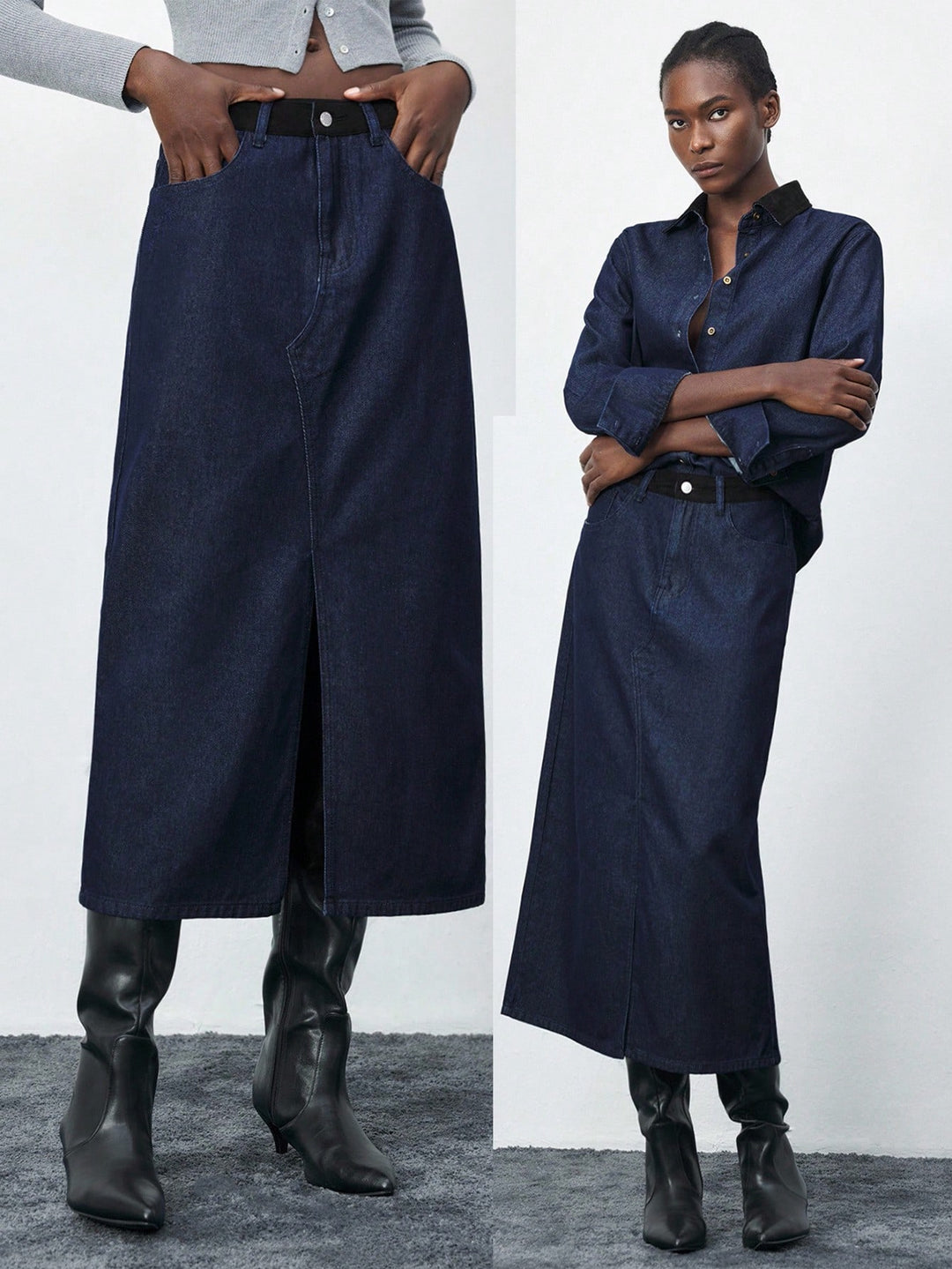 Fustă SHEIN, albastru
