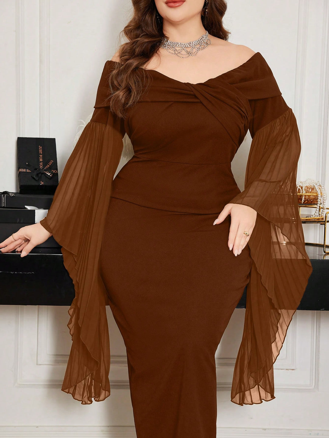 Rochie SHEIN, maro