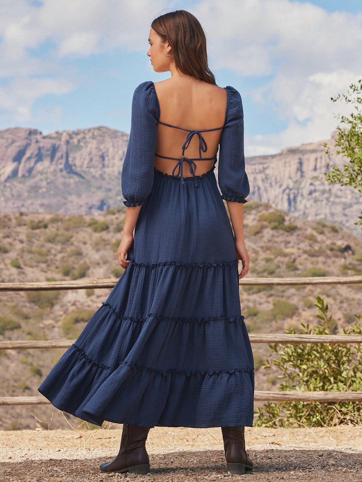 Rochie maxi SHEIN, albastru