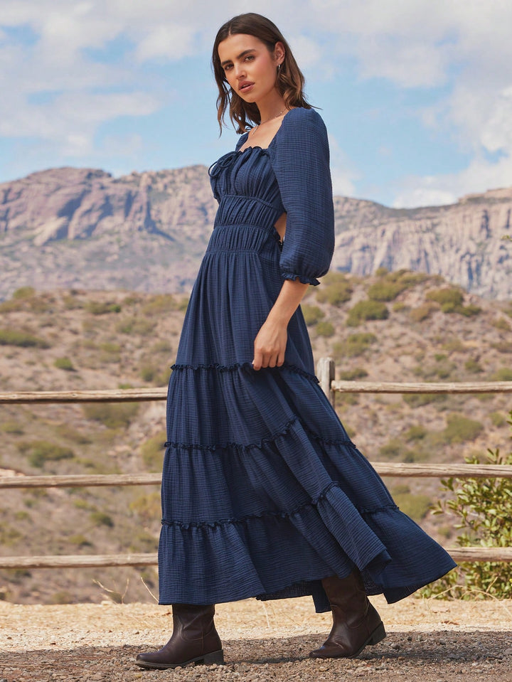 Rochie maxi SHEIN, albastru