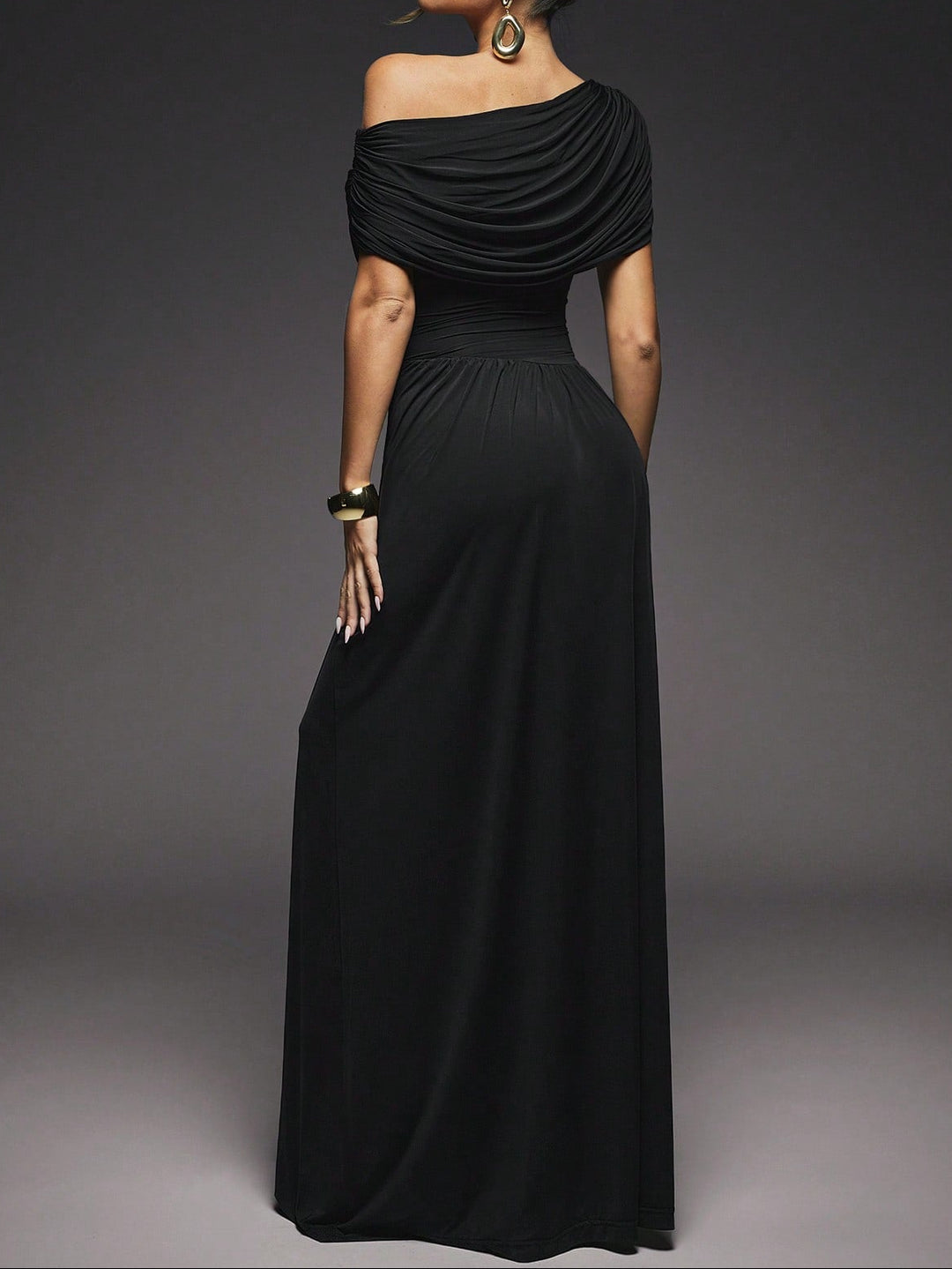 SHEIN maxi ruha, fekete