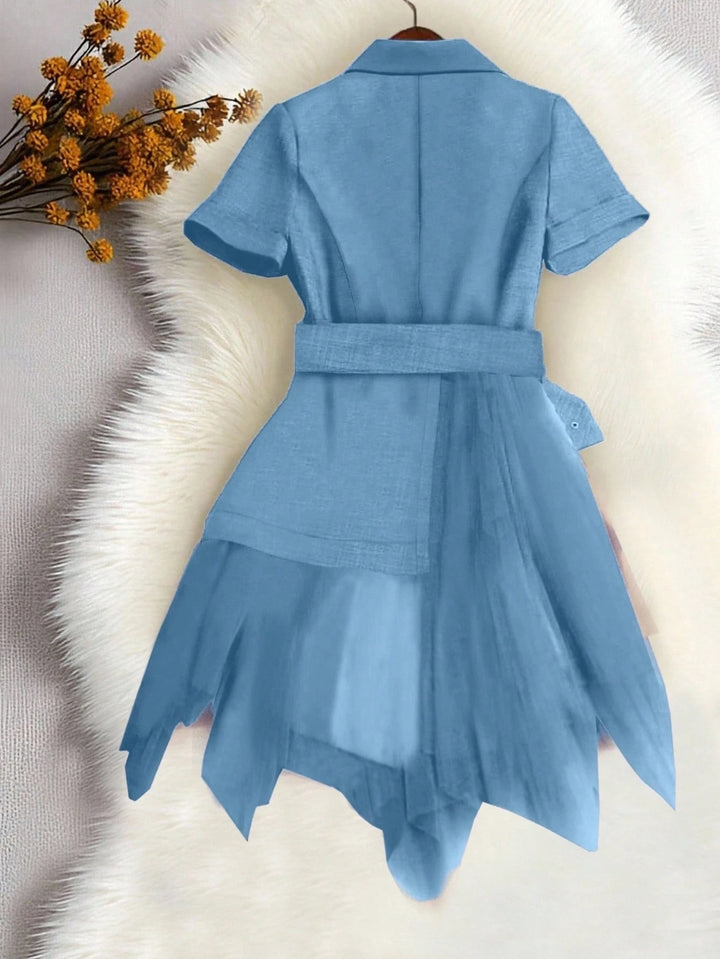 Shein mini dress, blue