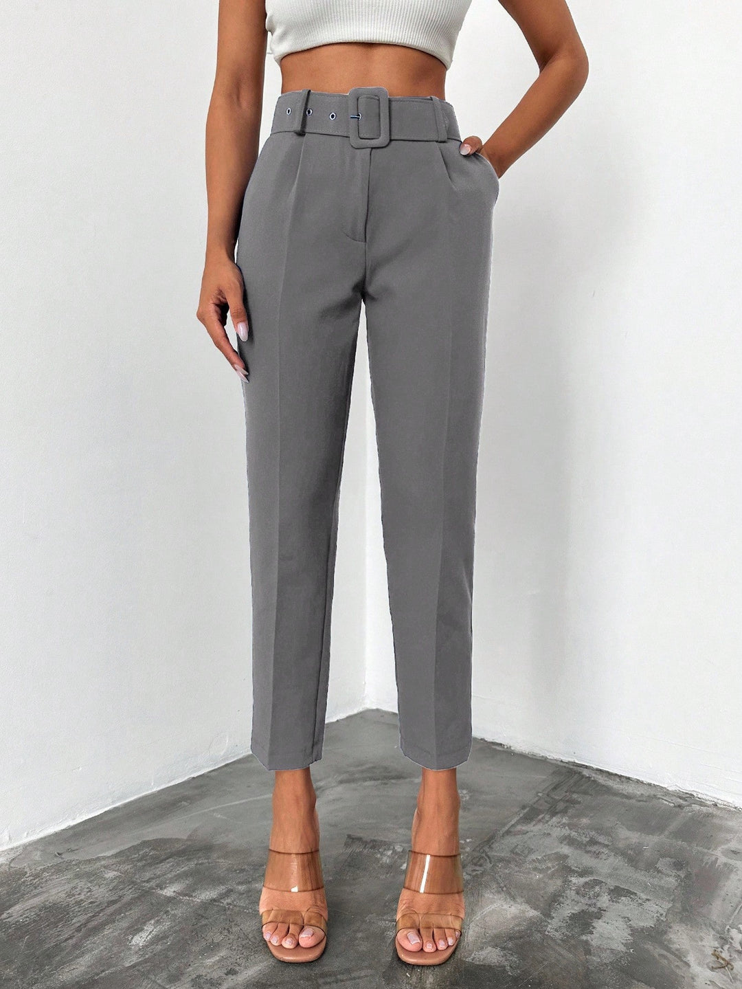 Pantalon SHEIN, gri