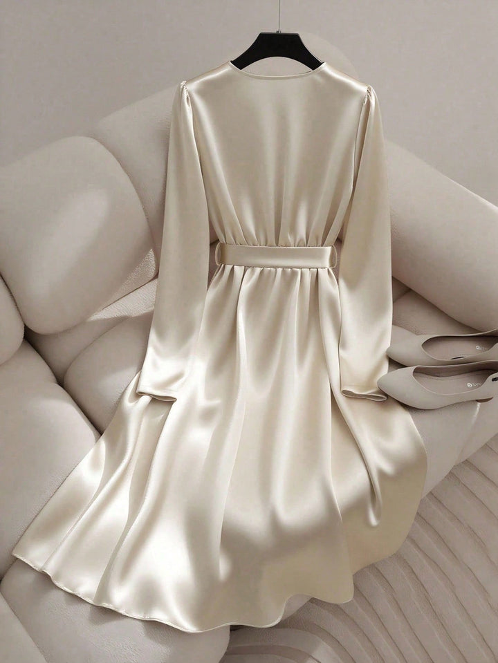 Rochie midi SHEIN, bej