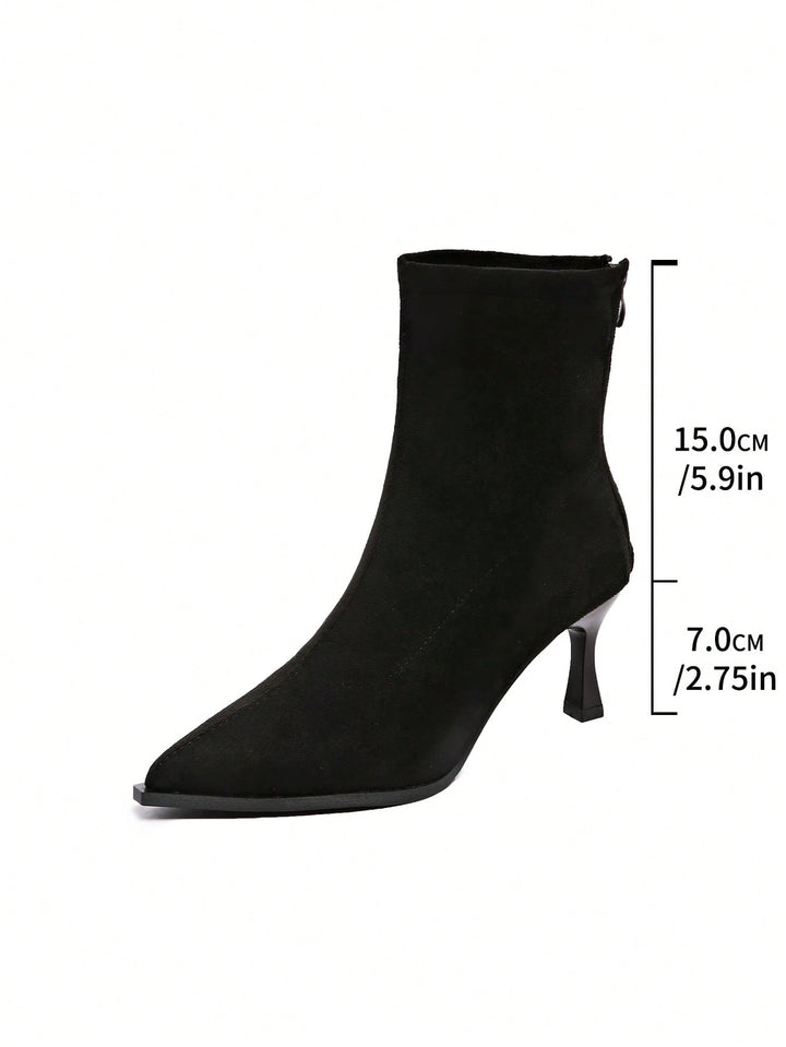 Botine cu toc SHEIN, negru