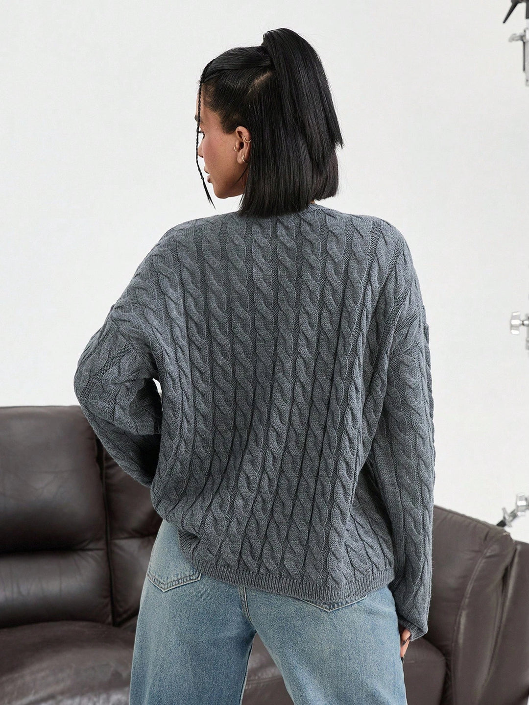 SHEIN pulóver, szürke