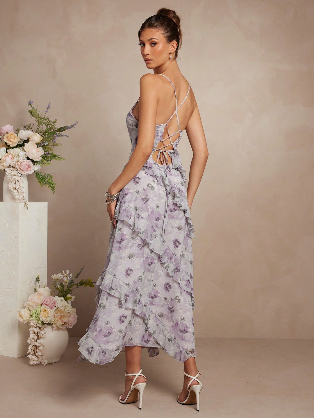 SHEIN maxi ruha, lila