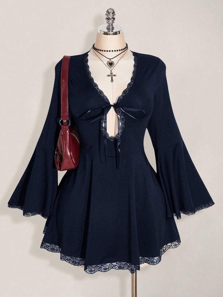 Shein Curve+ miniruha, kék