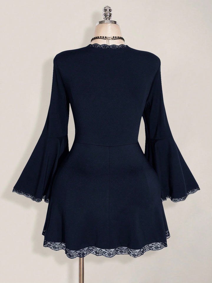 Shein Curve+ miniruha, kék