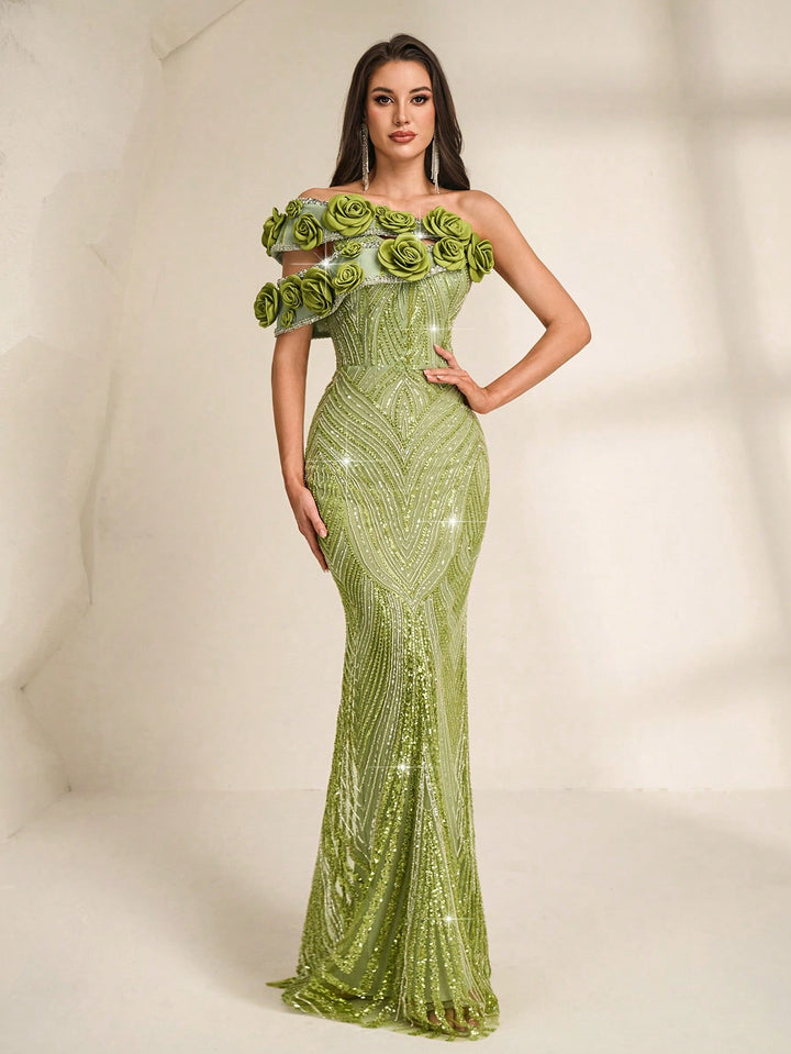 Rochie SHEIN, verde
