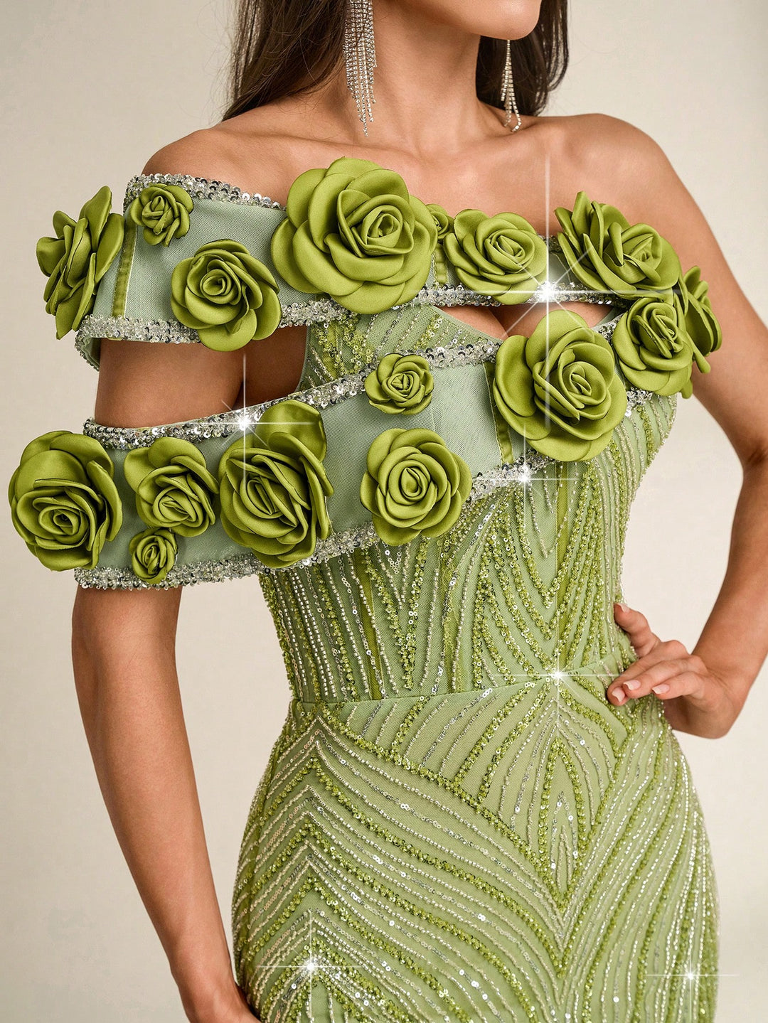 Rochie SHEIN, verde