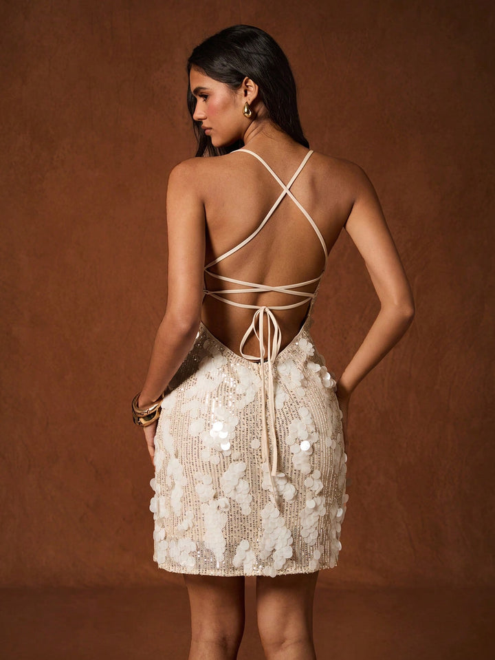 Rochie mini SHEIN, bej