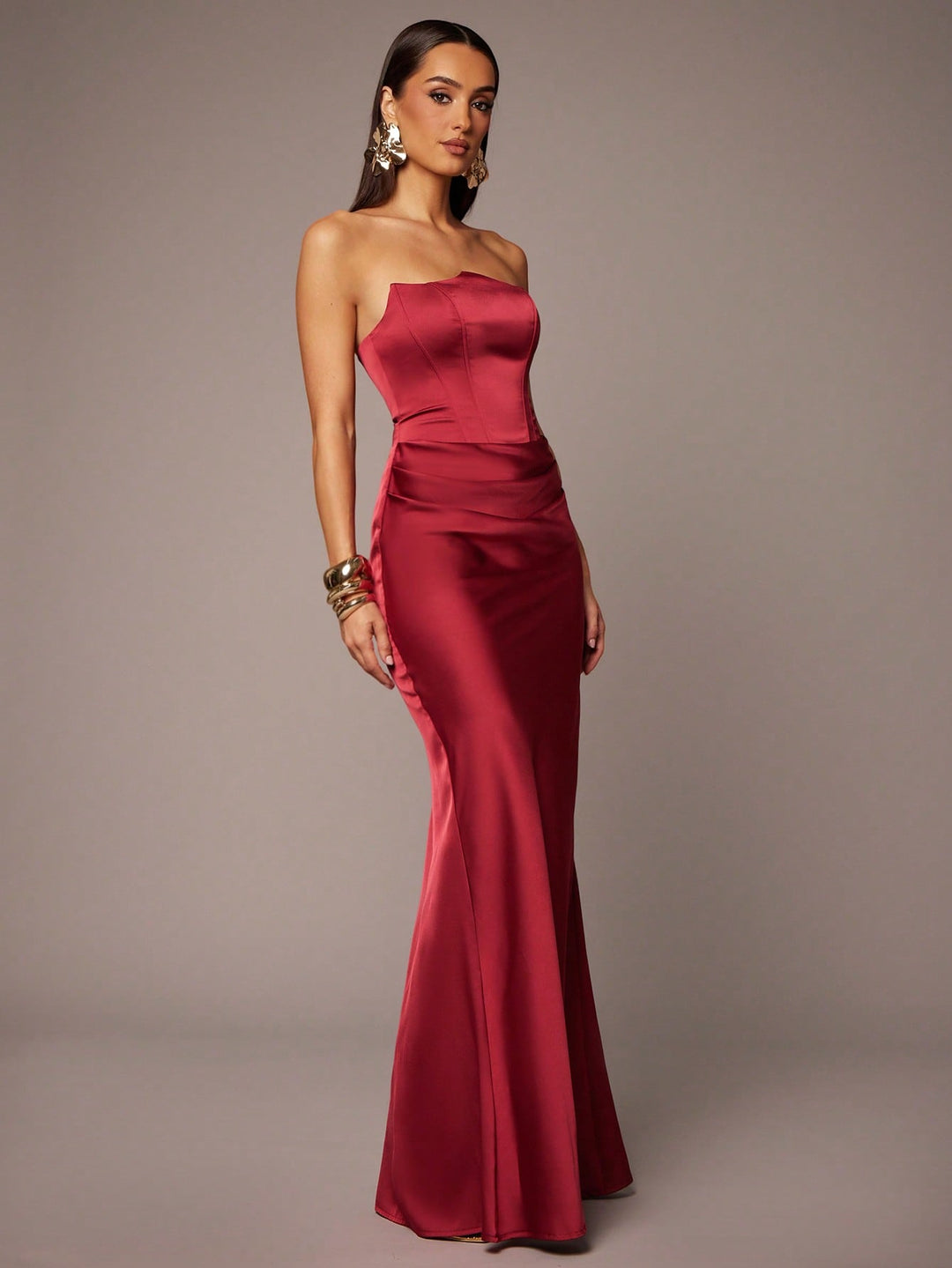 Rochie maxi SHEIN, vișiniu