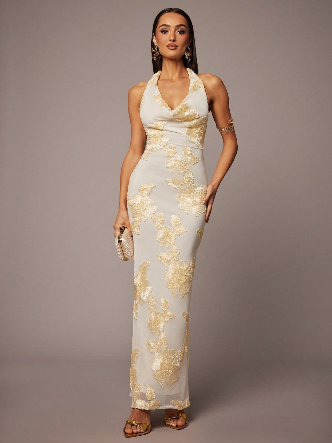 Rochie maxi SHEIN, galben
