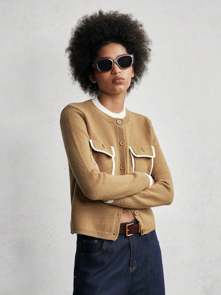 Cardigan Shein, Bej
