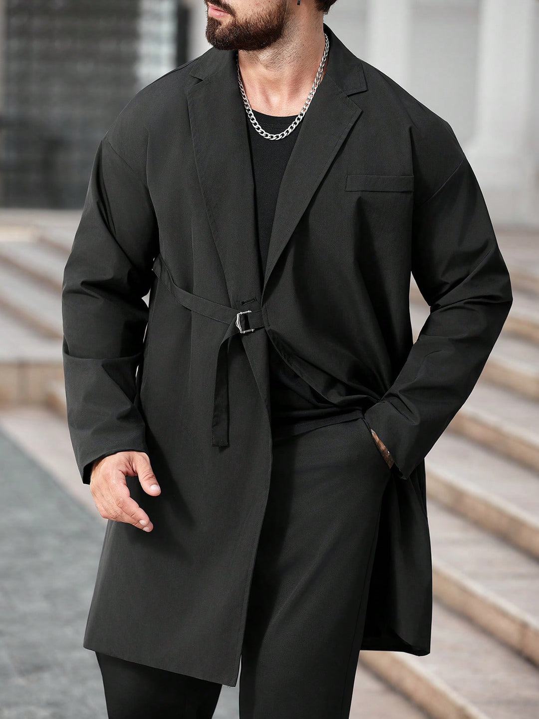 Trench SHEIN, negru