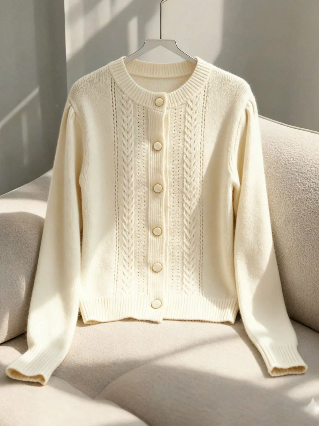 Cardigan SHEIN, crem