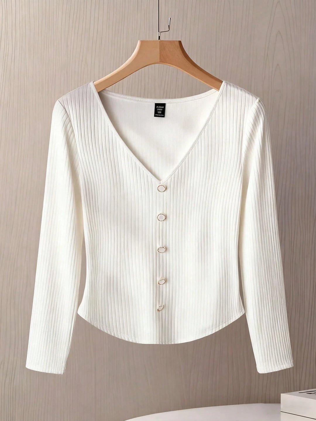 Shein Curve+ blúz, fehér