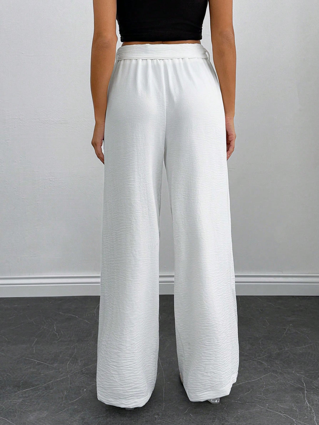 Pantaloni SHEIN, alb