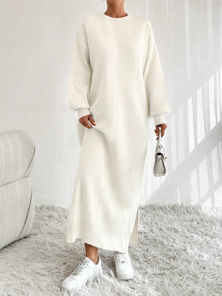 Rochie maxi SHEIN, crem