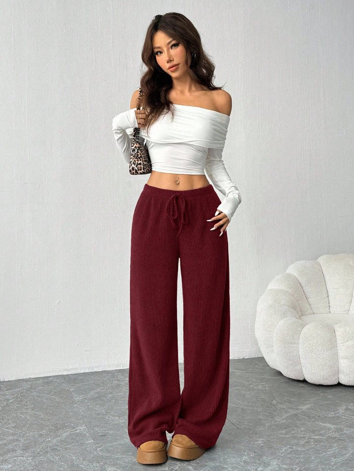 Pantaloni SHEIN, vișiniu