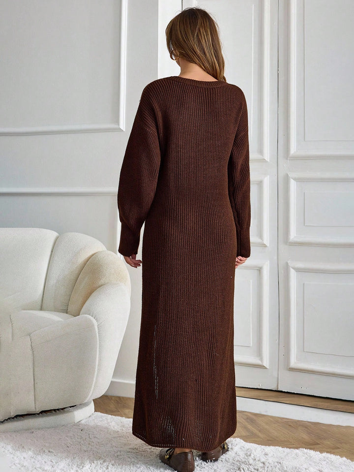 Rochie maxi SHEIN, maro