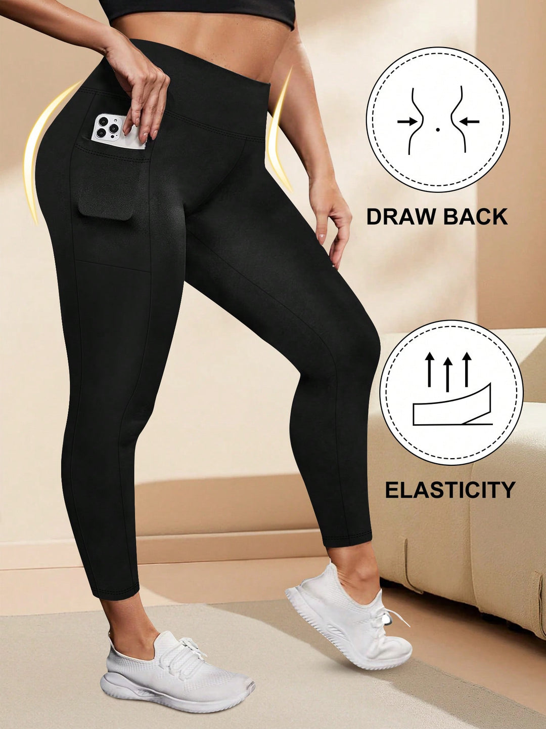 Colanti SHEIN, negru